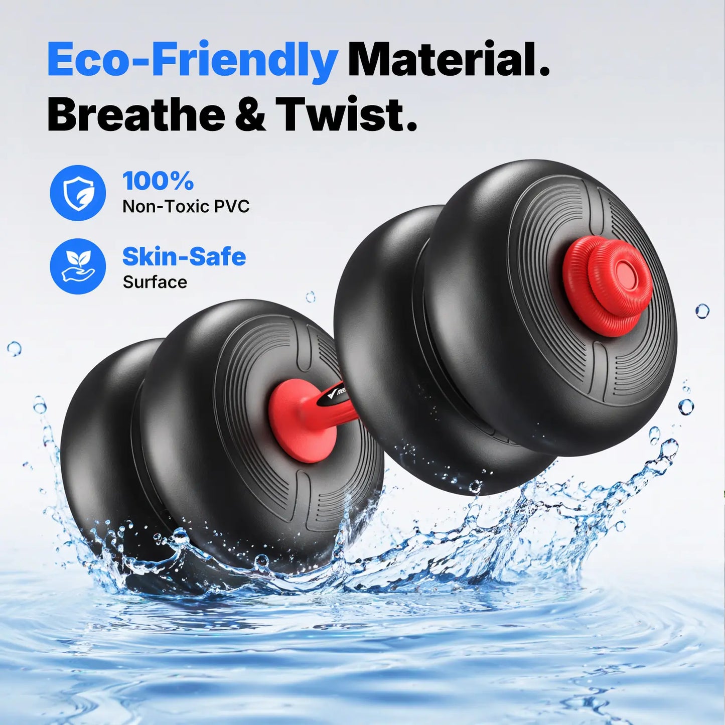 Merach 5-In-1 Dumbbell Set 4-45Lbs Adjustable, Weight Dual Safety Locks and Skin-Safe Surface, Floor-Friendly Design for Home Gym Exercise Training