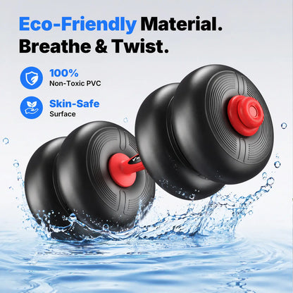 Merach 5-In-1 Dumbbell Set 4-45Lbs Adjustable, Weight Dual Safety Locks and Skin-Safe Surface, Floor-Friendly Design for Home Gym Exercise Training