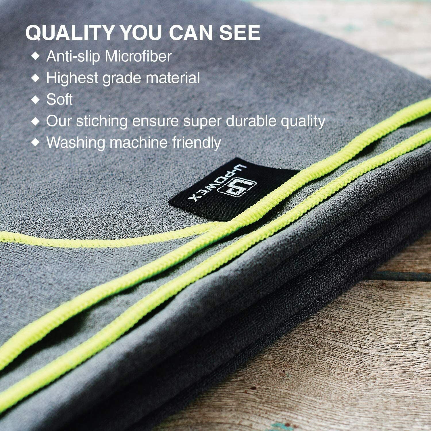 Eco-Friendly Non-Slip Yoga Mat Towel - Super Soft, Sweat Absorbent, and Quick-Drying