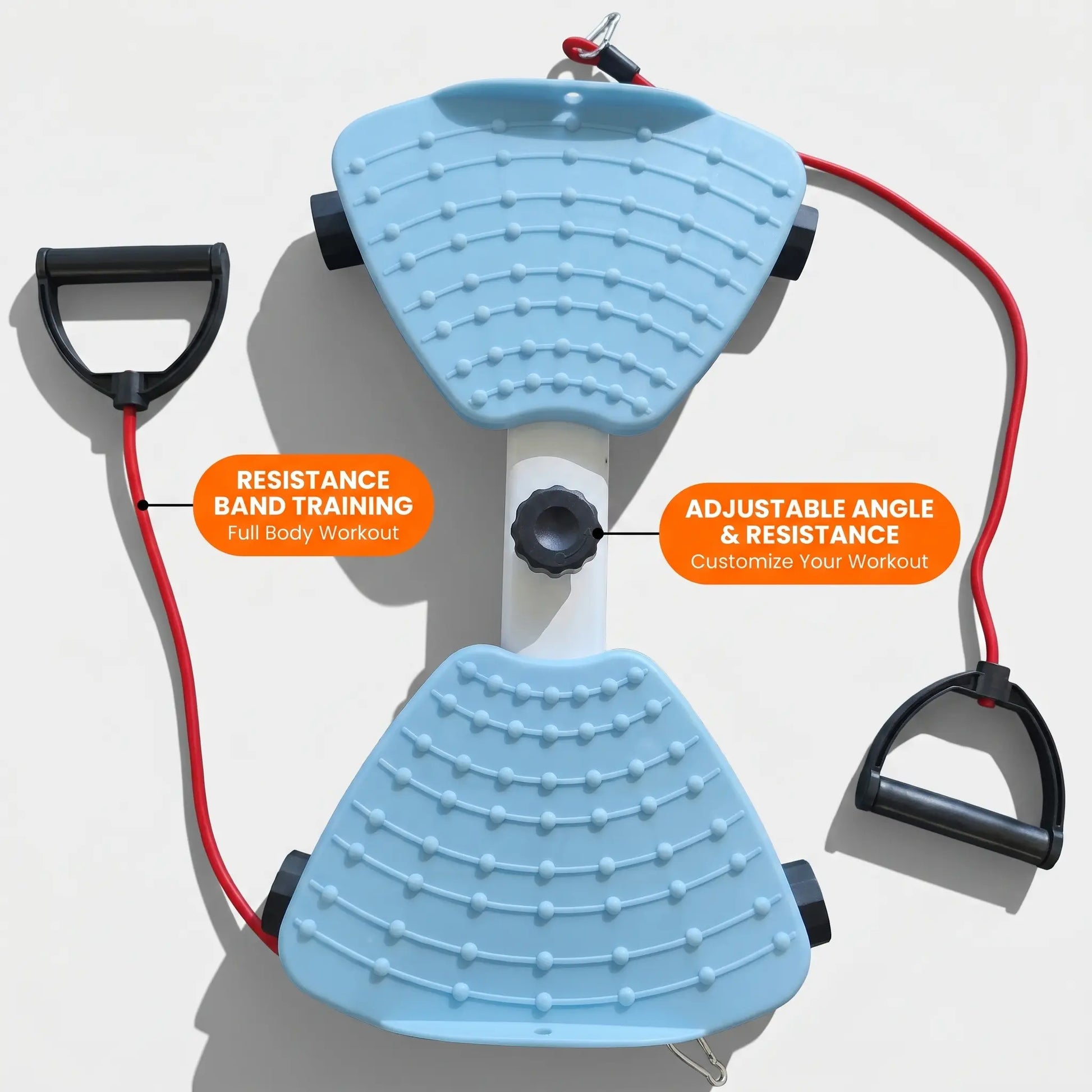 Portable Waist Twist Machine - Ab Trainer with Double Non-Slip Pedals, Noiseless Pedal Exerciser, Home Workout Gear, Home Fitness Equipment for Indoor Daily Summer Workouts