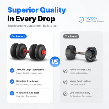 Merach 5-In-1 Dumbbell Set 4-45Lbs Adjustable, Weight Dual Safety Locks and Skin-Safe Surface, Floor-Friendly Design for Home Gym Exercise Training