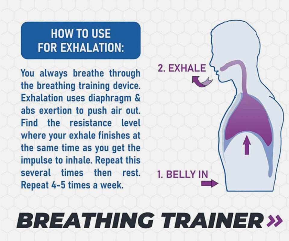 Lung Flexer O2FIT Oxyfit Breathing Trainer - Professional Exercise Equipment