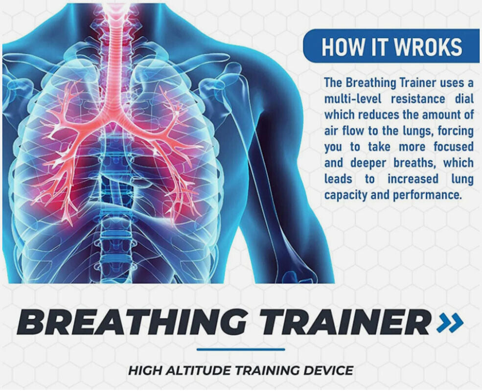 Lung Flexer O2FIT Oxyfit Breathing Trainer - Professional Exercise Equipment