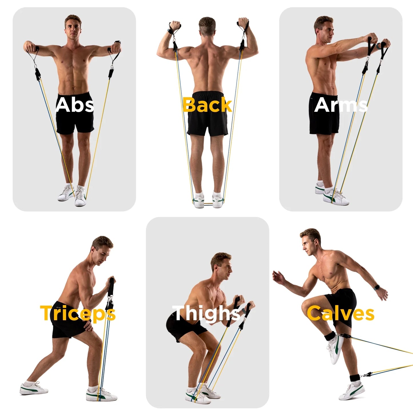 Professional Resistance Bands for Strength Training - 150Lb Capacity, Indoor/Outdoor Use with Door Anchor and Handles, Ideal for Yoga and Home Gym Workouts for Men and Women