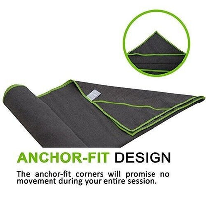 Eco-Friendly Non-Slip Yoga Mat Towel - Super Soft, Sweat Absorbent, and Quick-Drying
