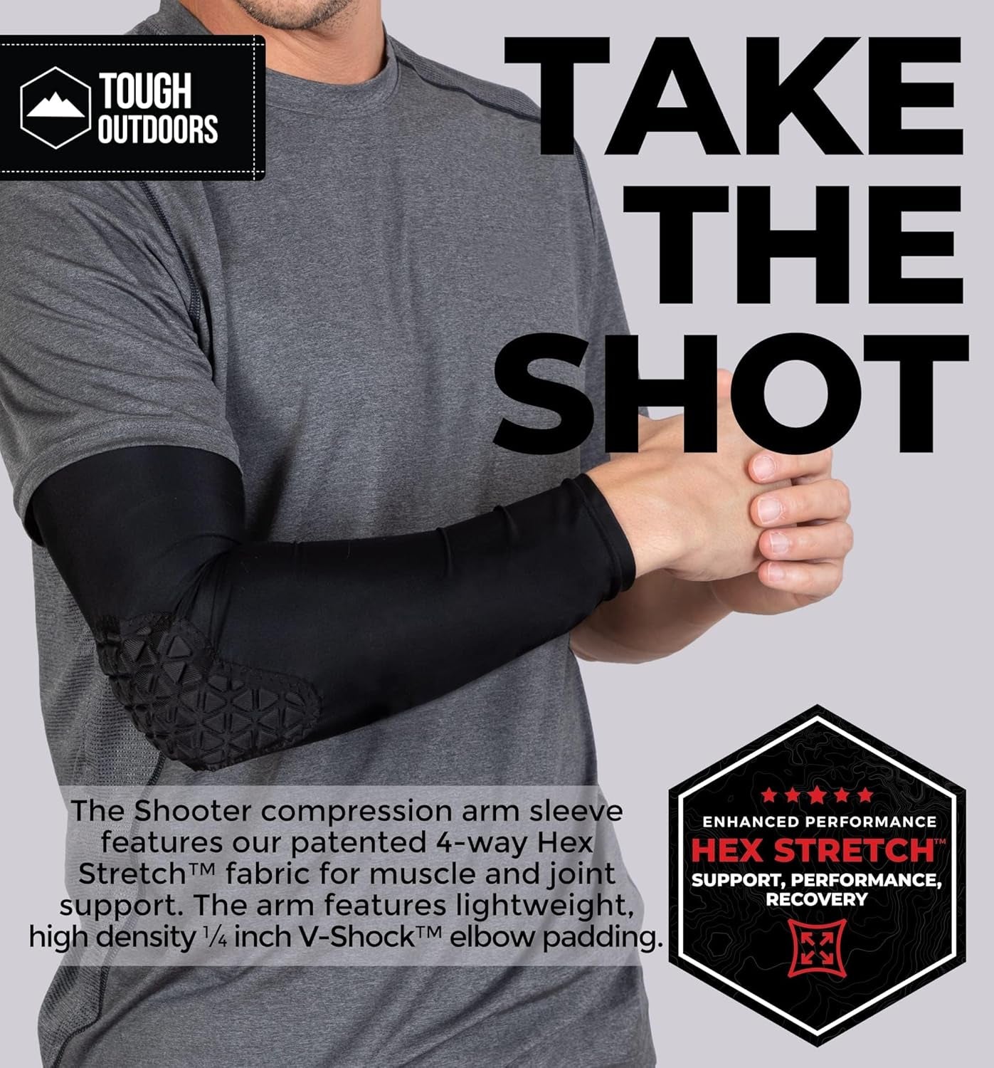 Padded Arm Sleeve for Basketball, Volleyball, and Football - Elbow Protection Gear