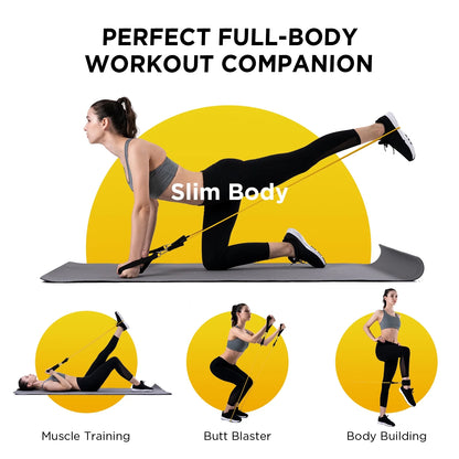 Professional Resistance Bands for Strength Training - 150Lb Capacity, Indoor/Outdoor Use with Door Anchor and Handles, Ideal for Yoga and Home Gym Workouts for Men and Women